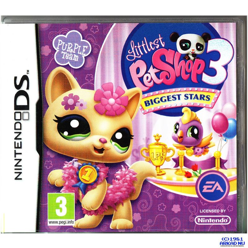 LITTLEST PET SHOP 3 BIGGEST STARS PURPLE TEAM DS