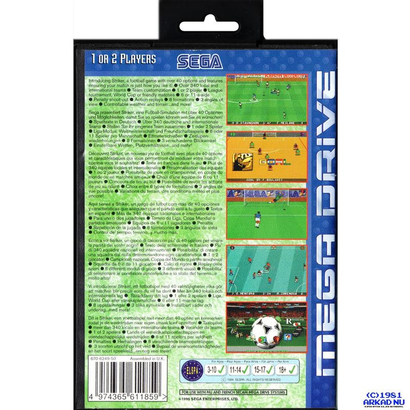 STRIKER MEGADRIVE