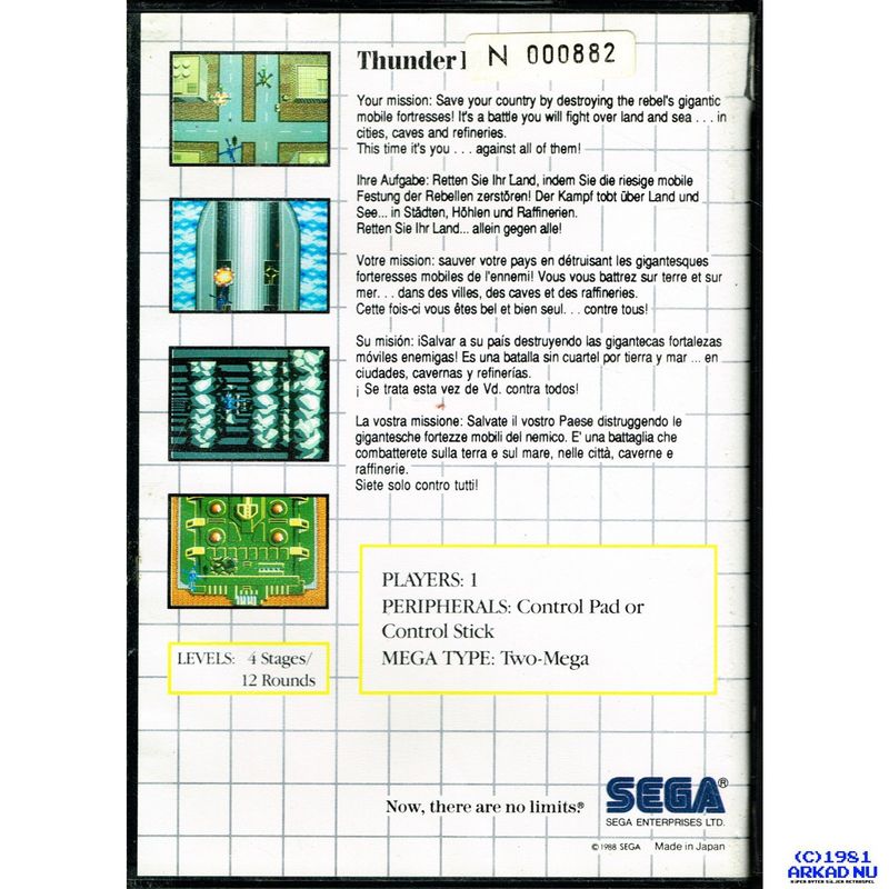 THUNDER BLADE MASTERSYSTEM