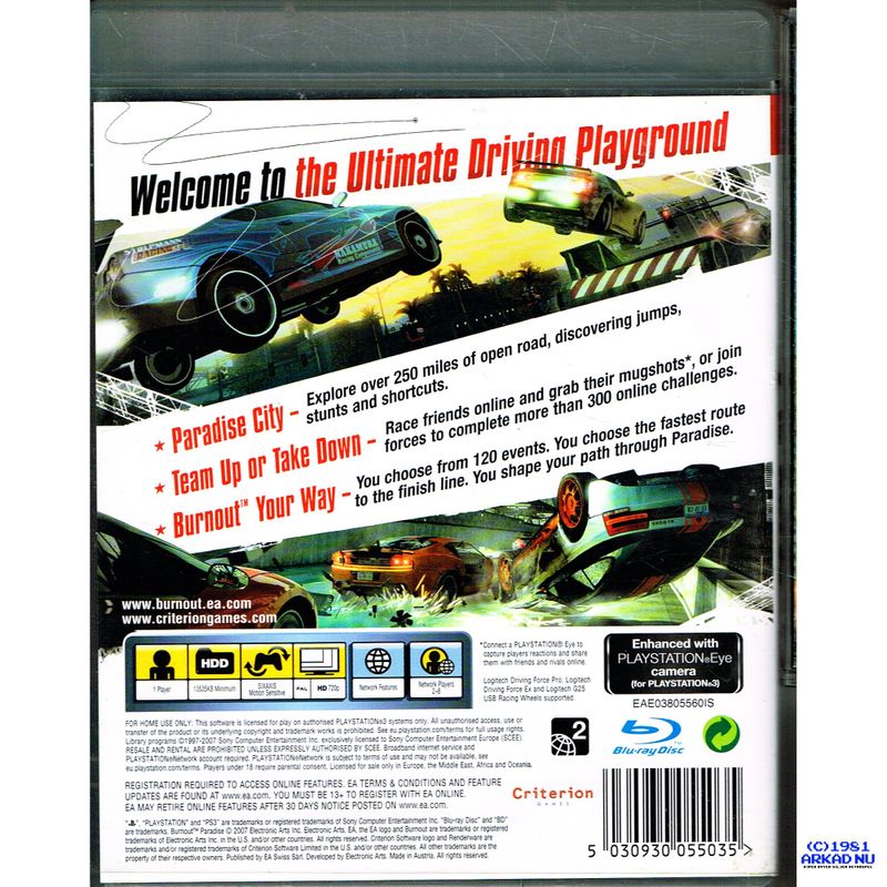 BURNOUT PARADISE PS3