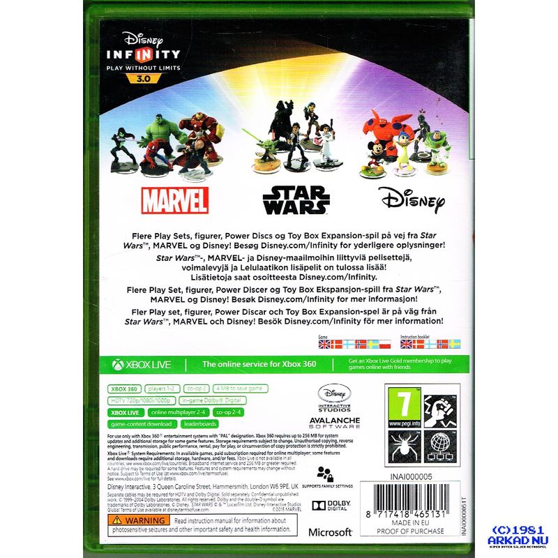 DISNEY INFINITY 3.0 XBOX 360