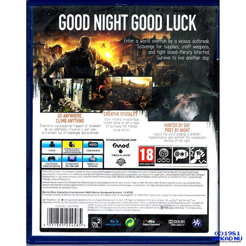 DYING LIGHT PS4