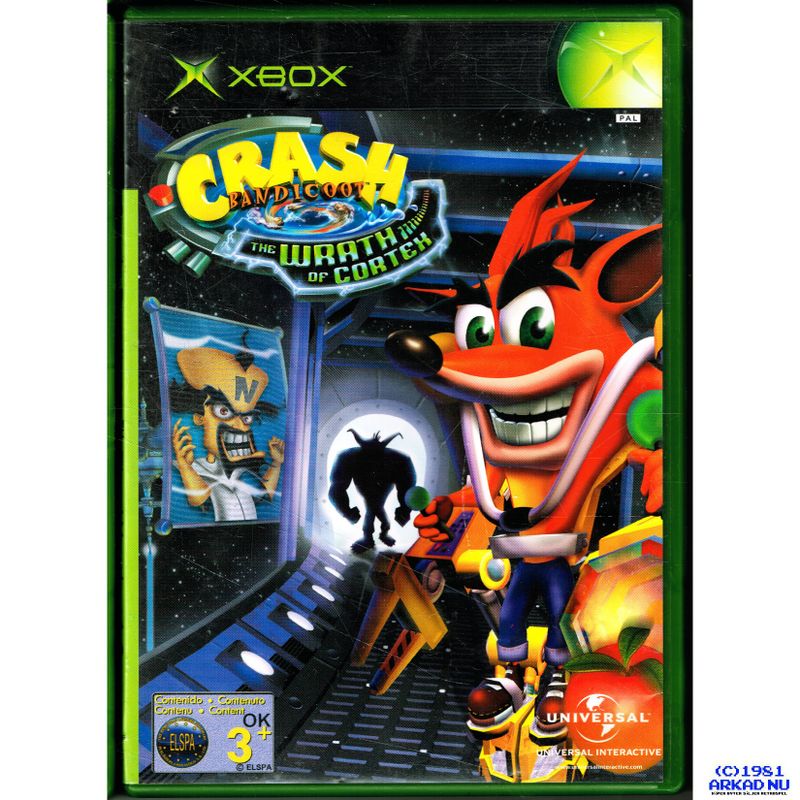 CRASH BANDICOOT THE WRATH OF CORTEX XBOX