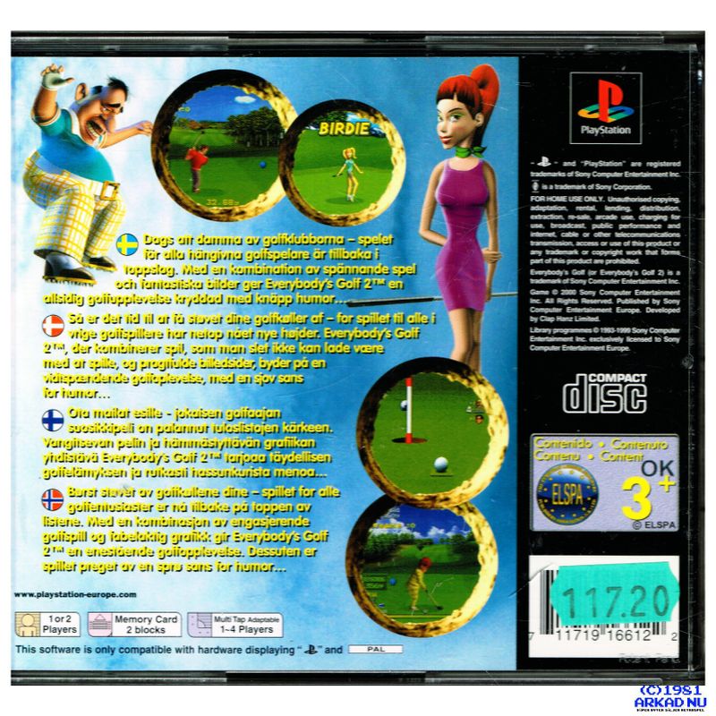 EVERYBODYS GOLF 2 PS1