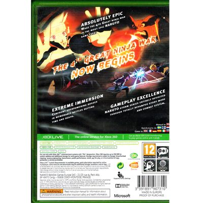 NARUTO SHIPPUDEN ULTIMATE NINJA STORM 3 XBOX 360