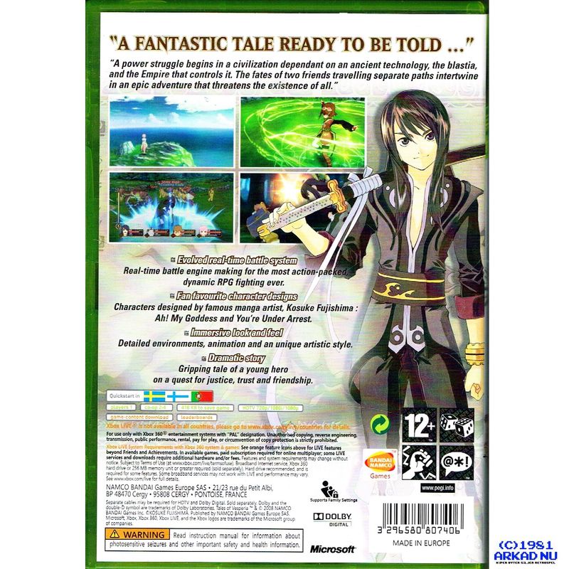 TALES OF VESPERIA XBOX 360