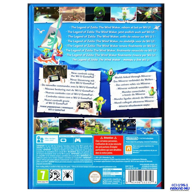 THE LEGEND OF ZELDA THE WIND WAKER HD WII U