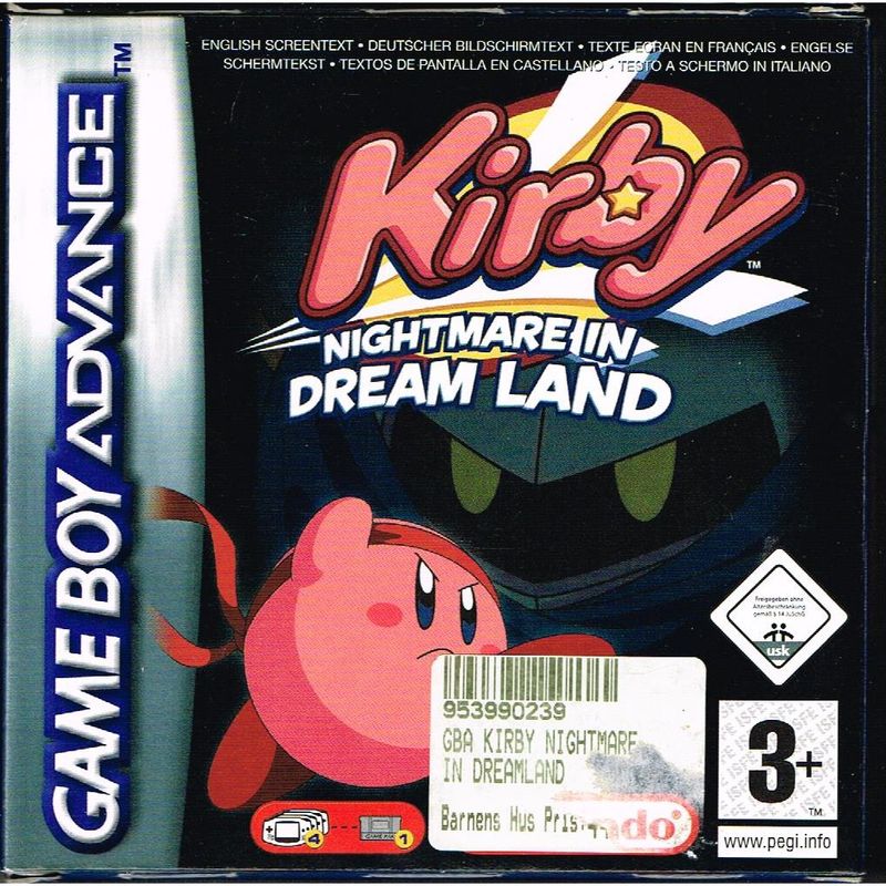 KIRBY NIGHTMARE IN DREAM LAND GAMEBOY ADVANCE