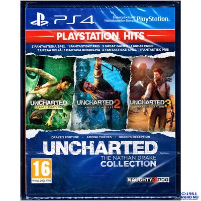 UNCHARTED THE NATHAN DRAKE COLLECTION PS4 PLAYSTATION HITS