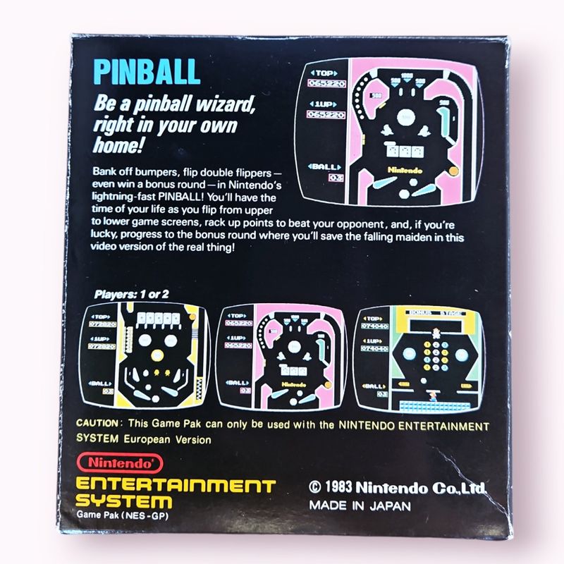 PINBALL NES SCN 5 SKRUVARS - SVENSK FÖRSTA UTGÅVA.