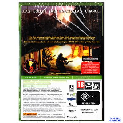 METRO LAST LIGHT XBOX 360 PROMO