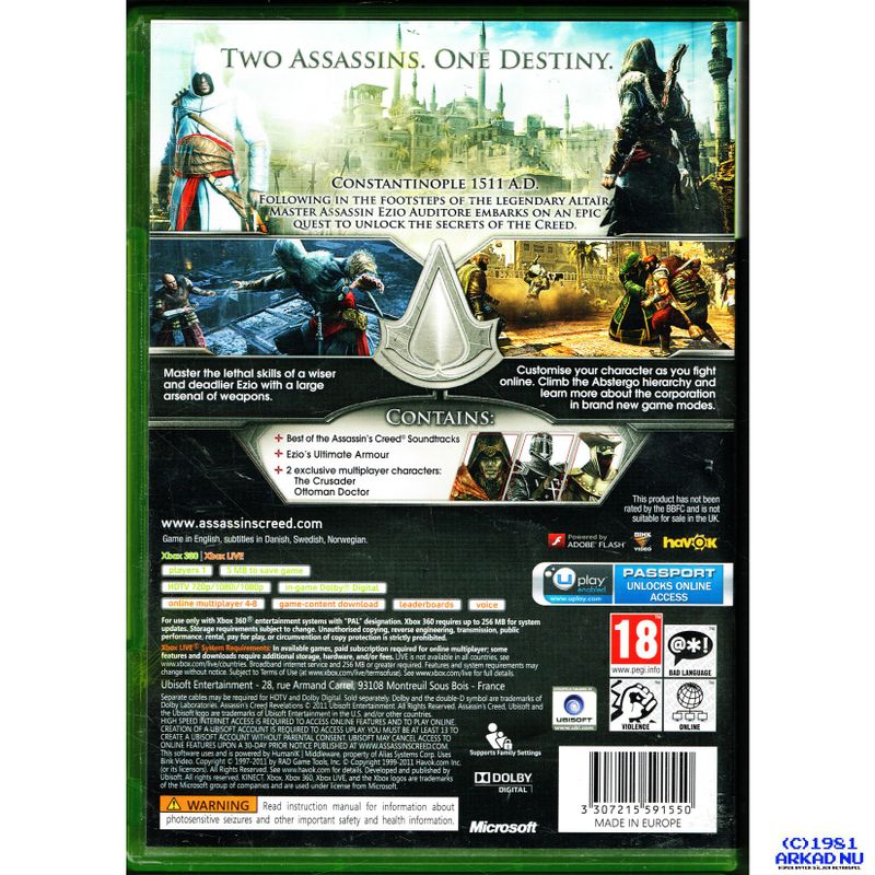 ASSASSINS CREED REVELATIONS SPECIAL EDITION XBOX 360