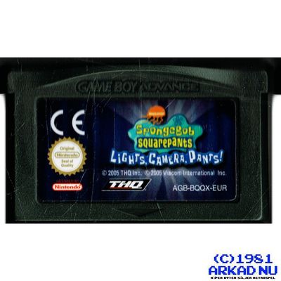 SPONGEBOB SQUAREPANTS LIGHTS, CAMERA,PANTS GBA