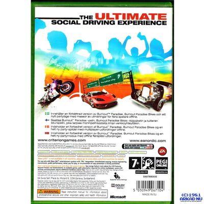 BURNOUT PARADISE THE ULTIMATE BOX XBOX 360