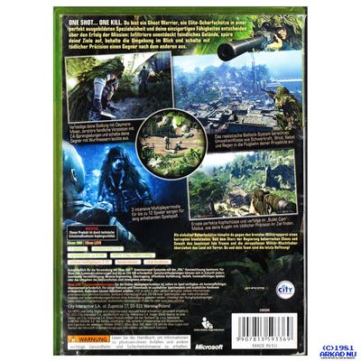 SNIPER GHOST WARRIOR XBOX 360