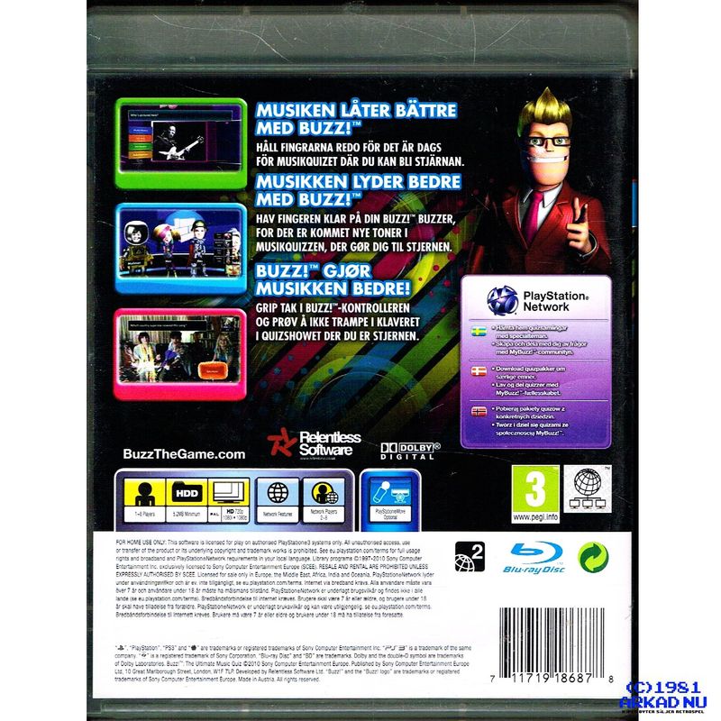 BUZZ THE ULTIMATE MUSIC QUIZ PS3