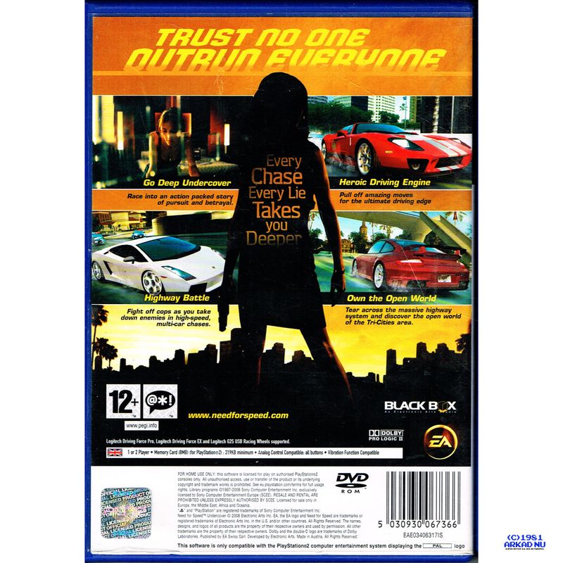 NEED FOR SPEED UNDERCOVER PS2