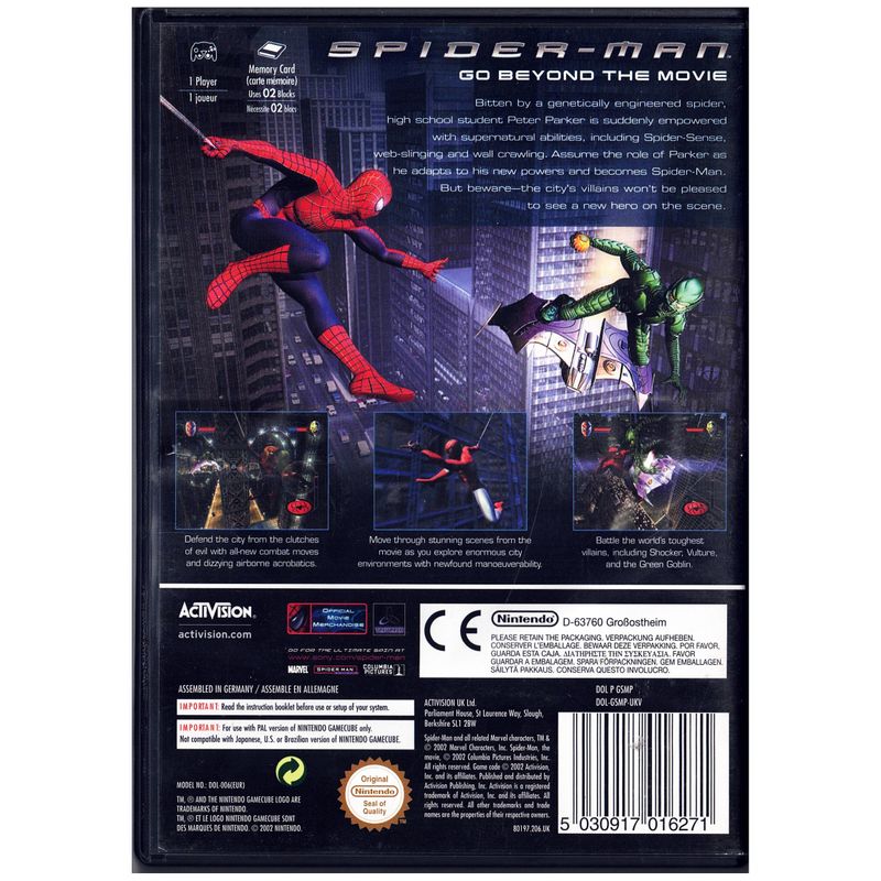 SPIDER-MAN GAMECUBE