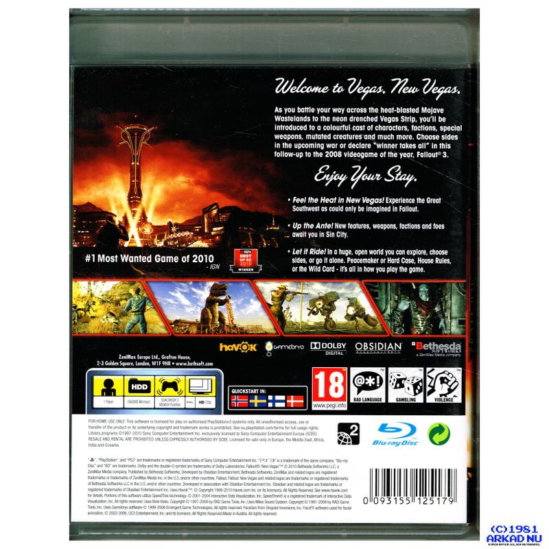 FALLOUT NEW VEGAS PS3