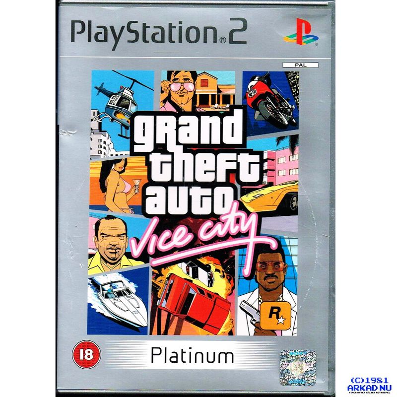 GRAND THEFT AUTO VICE CITY PS2 PLATINUM