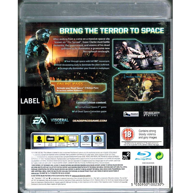 DEAD SPACE 2 LIMITED EDITION PS3