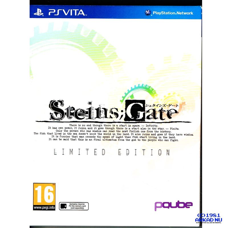 STEINS GATE LIMITED EDITION PS VITA