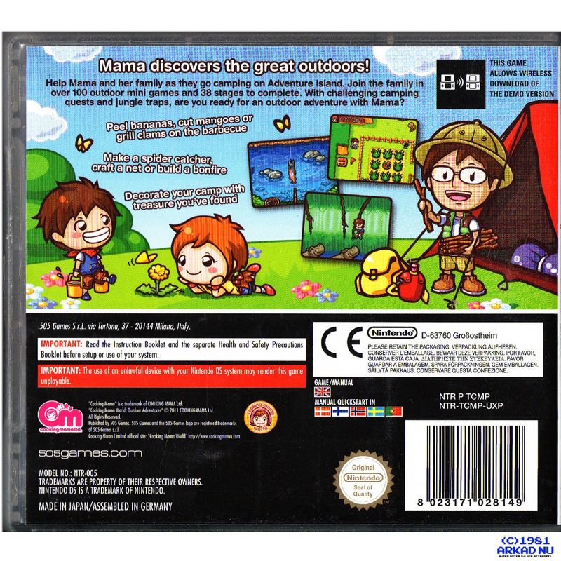 COOKING MAMA WORLD OUTDOOR ADVENTURS DS