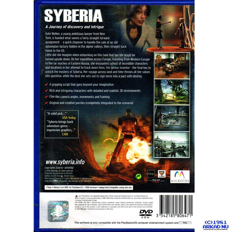 SYBERIA PS2