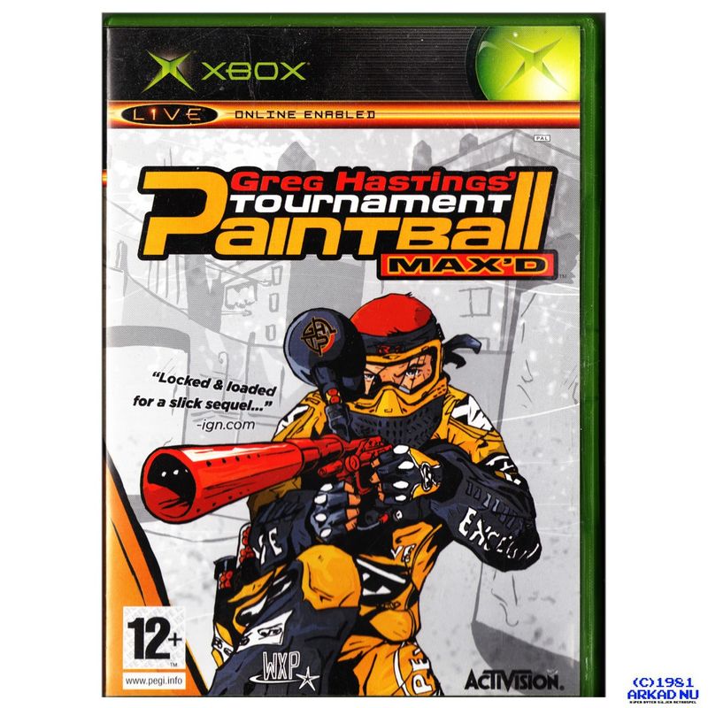 GREG HASTINGS TOURNAMENT PAINTBALL MAXD XBOX