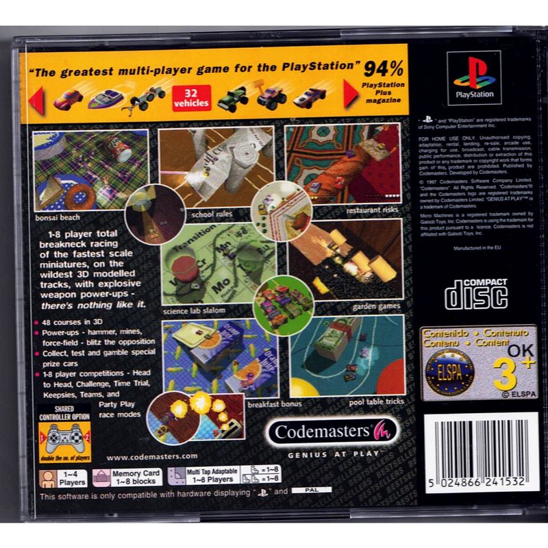 MICRO MACHINES V3 PS1