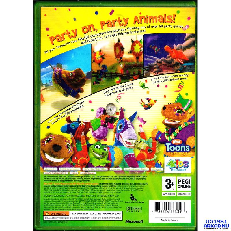 VIVA PINATA PARTY ANIMALS XBOX 360