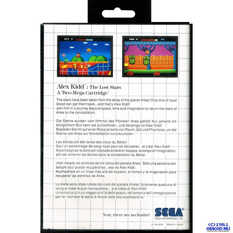 ALEX KIDD THE LOST STARS MASTERSYSTEM