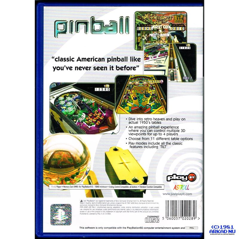 PLAY IT PINBALL PS2