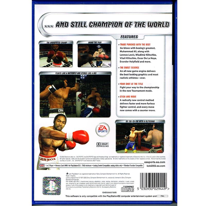 KNOCKOUT KINGS 2002 PS2