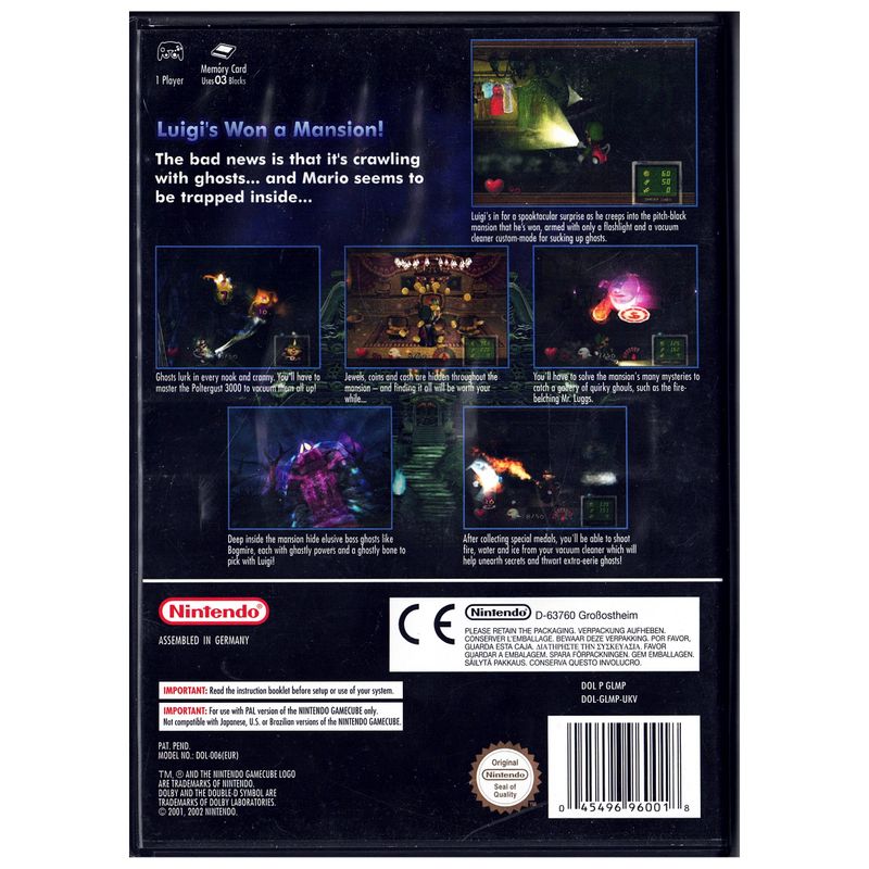 LUIGIS MANSION GAMECUBE