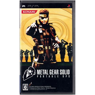 METAL GEAR SOLID PORTABLE OPS PSP JAPANSK