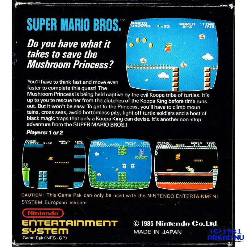 SUPER MARIO BROS NES SCN 