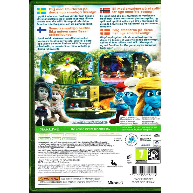 THE SMURFS 2 XBOX 360