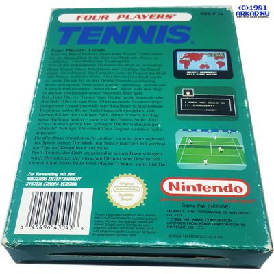 FOUR PLAYERS TENNIS NES