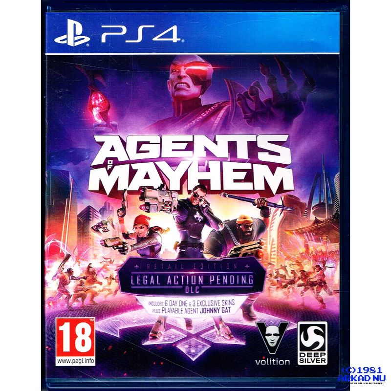 AGENTS MAYHEM DAY RETAIL EDITION PS4