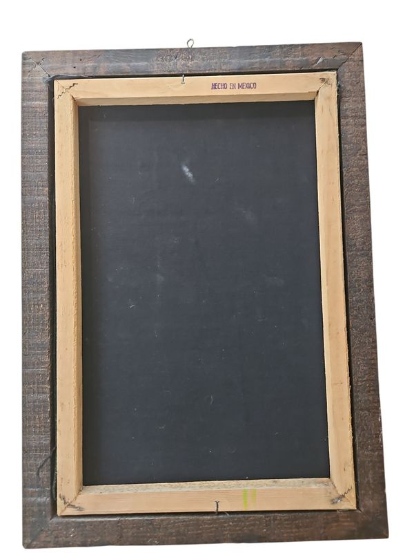 Vintage Black Velvet Painting – Signerad – Köpt i Kalifornien 1978 – Retro Lowbrow Art