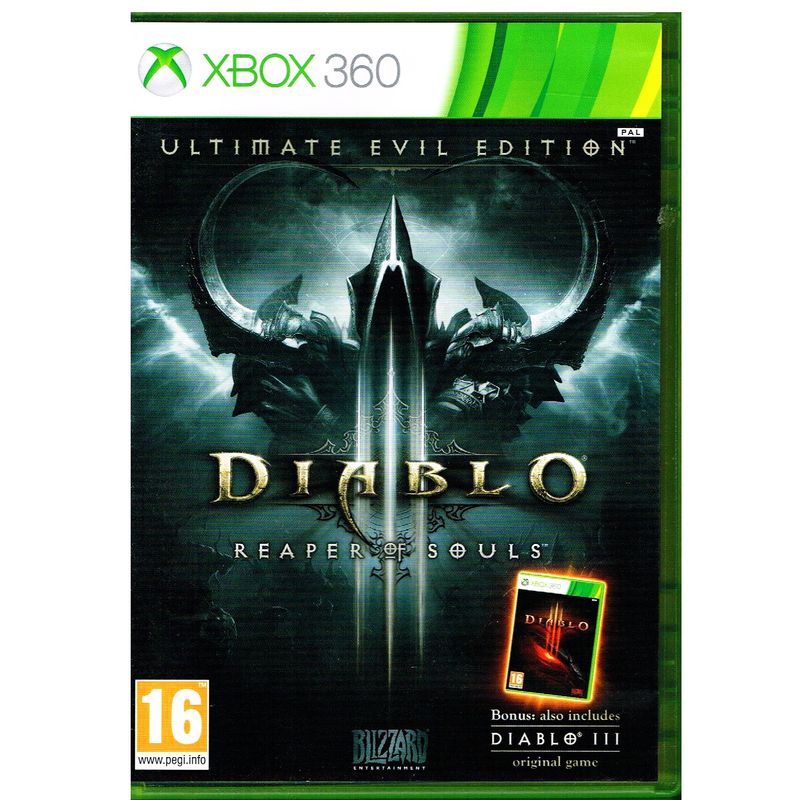 DIABLO III  ULTIMATE EVIL EDITION REAPER OF SOULS  XBOX 360