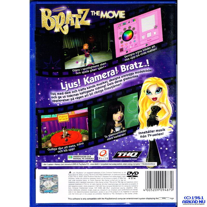 BRATZ THE MOVIE PS2