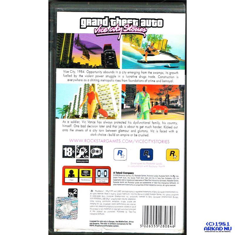 GRAND THEFT AUTO VICE CITY STORIES PSP