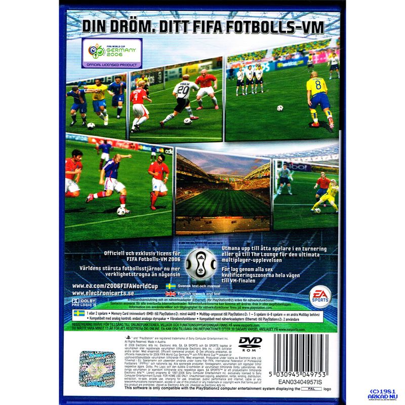 FIFA FOTBOLLS VM 2006 PS2