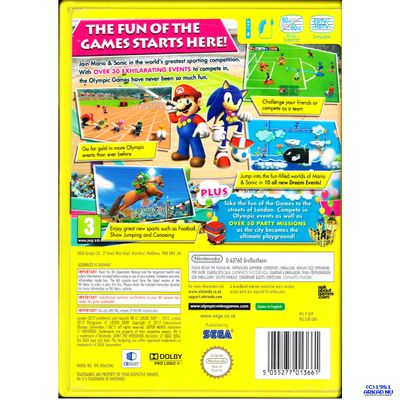 MARIO & SONIC AT THE LONDON 2012 OLYMPIC GAMES WII