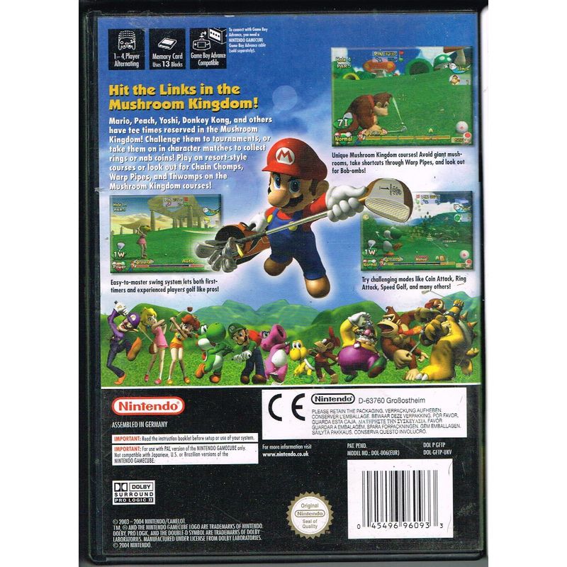 MARIO GOLF TOADSTOOL TOUR GAMECUBE