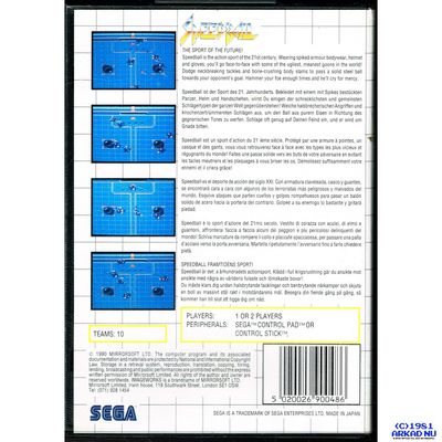 SPEEDBALL MASTERSYSTEM