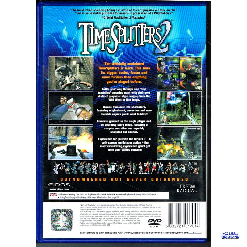 TIMESPLITTERS 2 PS2