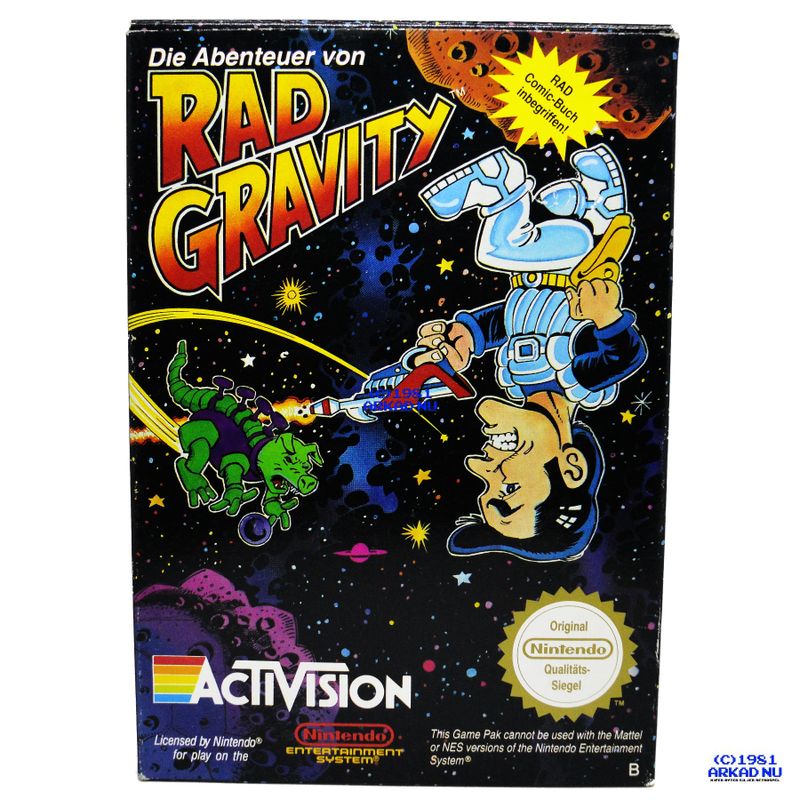 THE ADVENTURE OF RAD GRAVITY NES